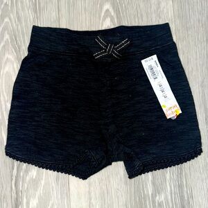 NWT Black 100% Cotton shorts, size 18 months
